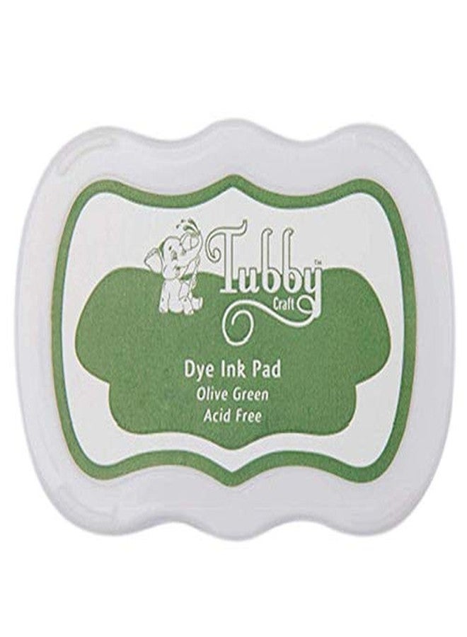 Ditya Crafts Arham Mktg Multi-Colored Ink Pads for DIY Craft Scrapbooking and Craft Activates, Stamp Pads for Kids (Olive Green) - Image 1